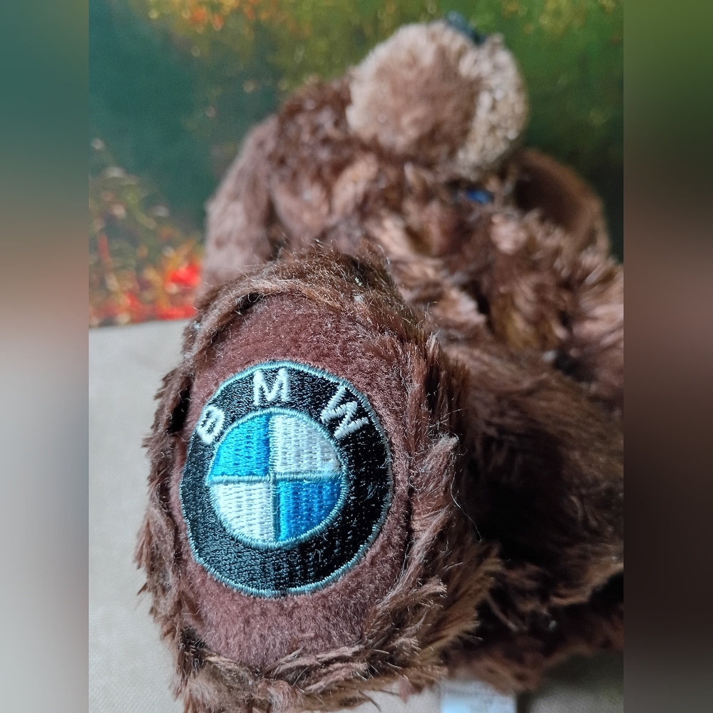 BMW Brown Plush Dog "GUND" No. 45276, Smoke Free Home  Very Soft  Pre-owned